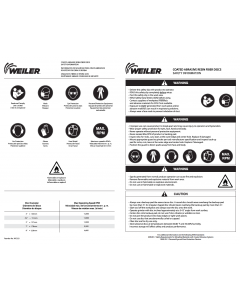 Weiler Safety Cards