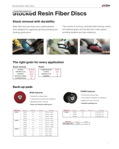 Resin Fiber Discs Flyer